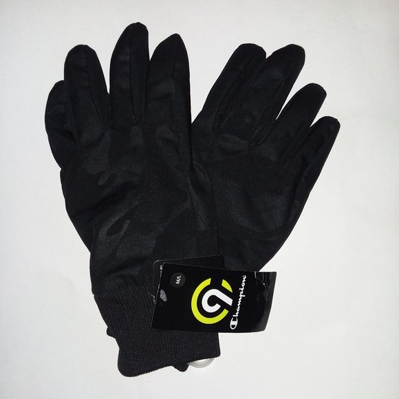 Men's Black Champion Winter Gloves  Size M/L - Picture 9 of 9